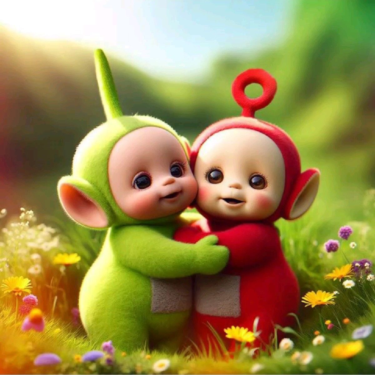 Hugging tubbies